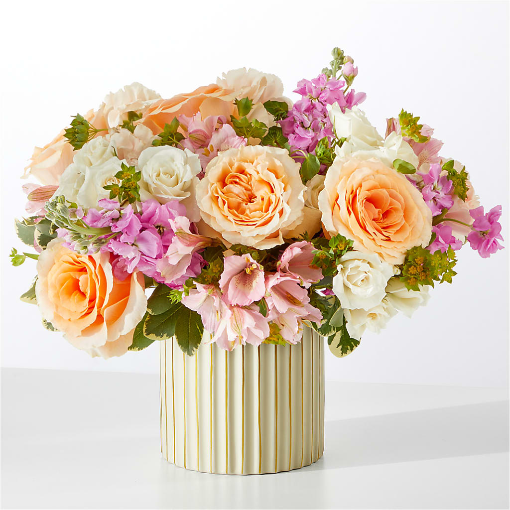 Paradise Bouquet with Ivory Vase – Gibsonia Flowers, Lakeland FL