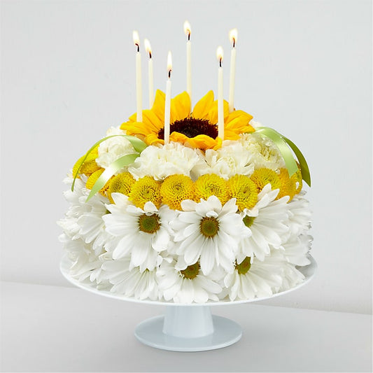 Birthday Smiles Floral Cake