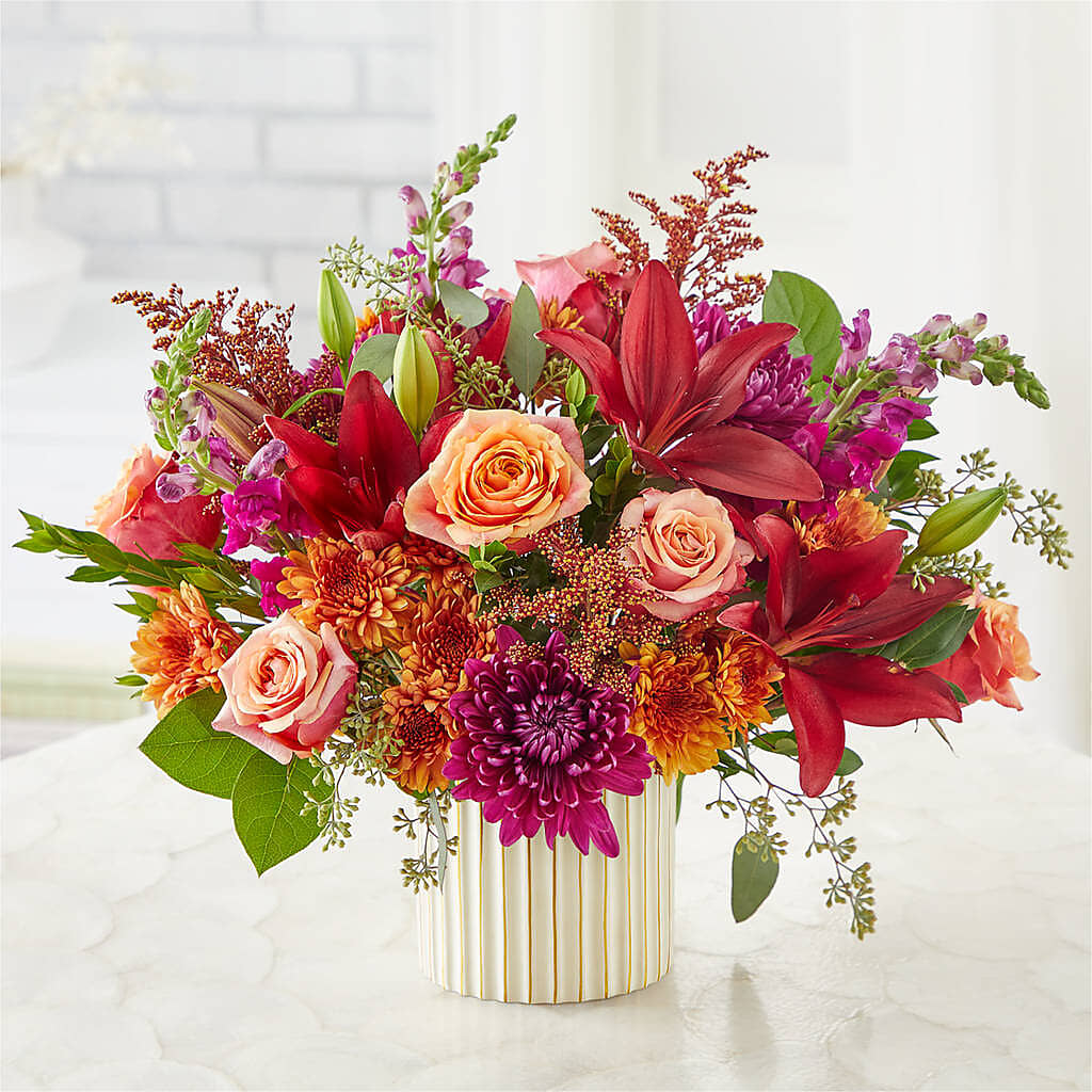 Burgundy Landscape Bouquet –  Gibsonia Flowers, Lakeland FL