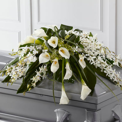 Angel Wings Casket Spray –  Gibsonia Flowers, Lakeland FL