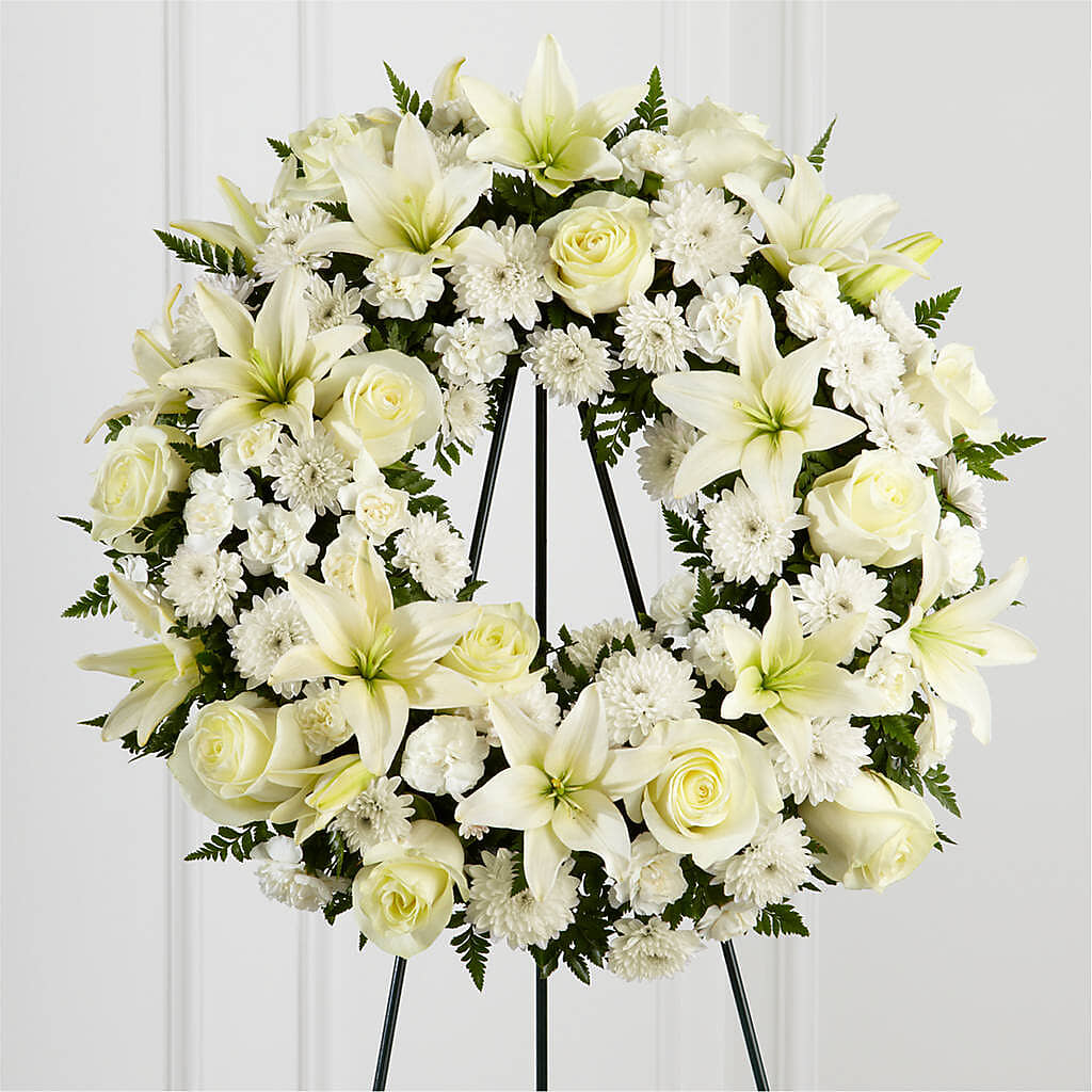 Treasured Tribute Wreath –  Gibsonia Flowers, Lakeland FL