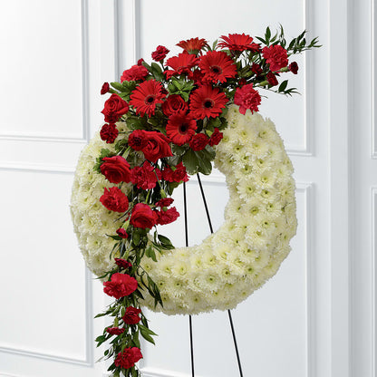 Graceful Tribute Wreath –  Gibsonia Flowers, Lakeland FL