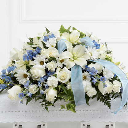 Tender Treasure Casket Spray –  Gibsonia Flowers, Lakeland FL