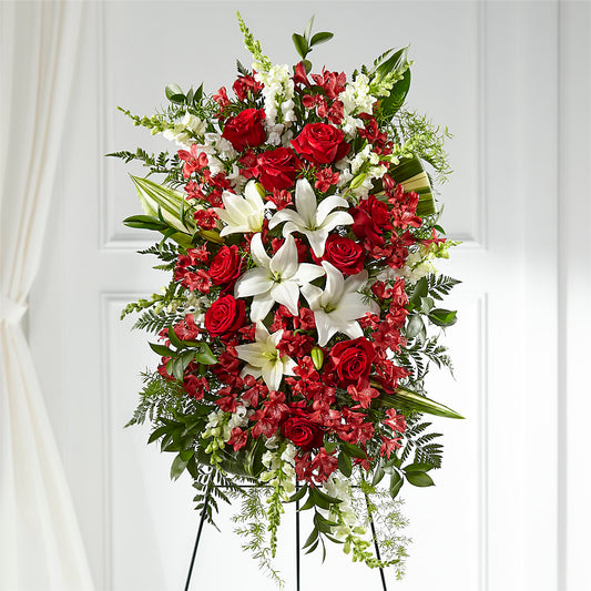 Everlasting Memory Standing Spray –  Gibsonia Flowers, Lakeland FL
