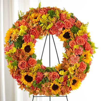 Autumnal Memories Wreath (Standard) –  Gibsonia Flowers, Lakeland FL