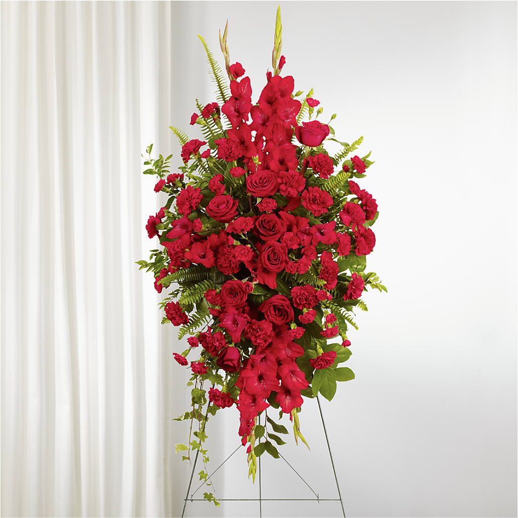 From the Heart Standing Spray –  Gibsonia Flowers, Lakeland FL