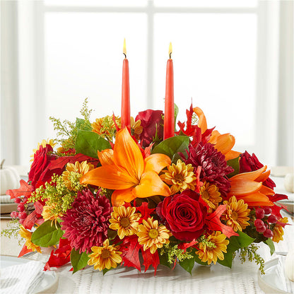 Autumn's Embrace Centerpiece –  Gibsonia Flowers, Lakeland FL