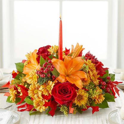 Autumn's Embrace Centerpiece –  Gibsonia Flowers, Lakeland FL