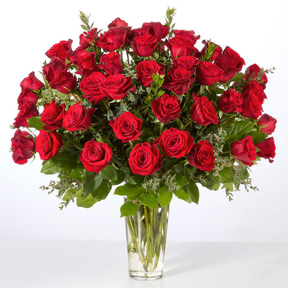 Forever Yours Fifty Stem Red Rose Bouquet –  Gibsonia Flowers, Lakeland FL